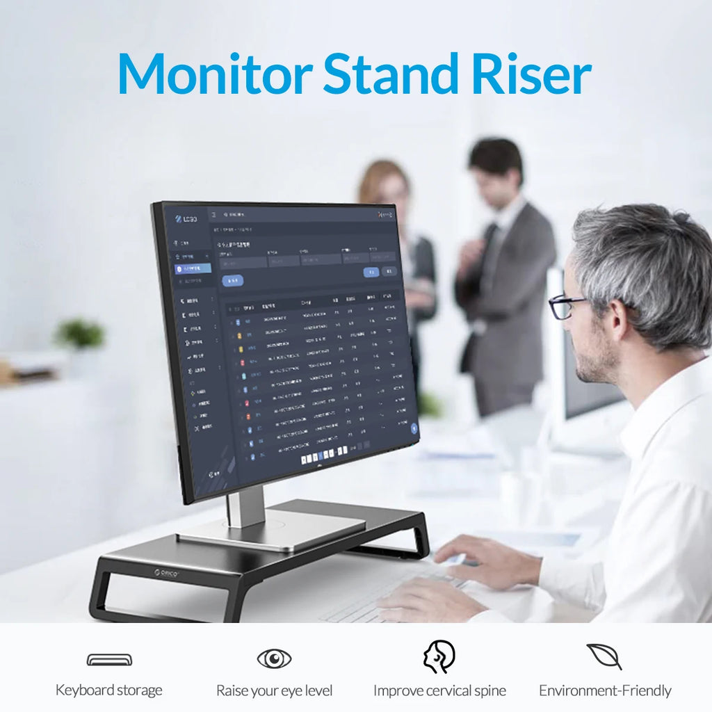 Cozyno Alden Solid-Top Monitor Riser — Cozyno Modern Desks & Workspace Accessories