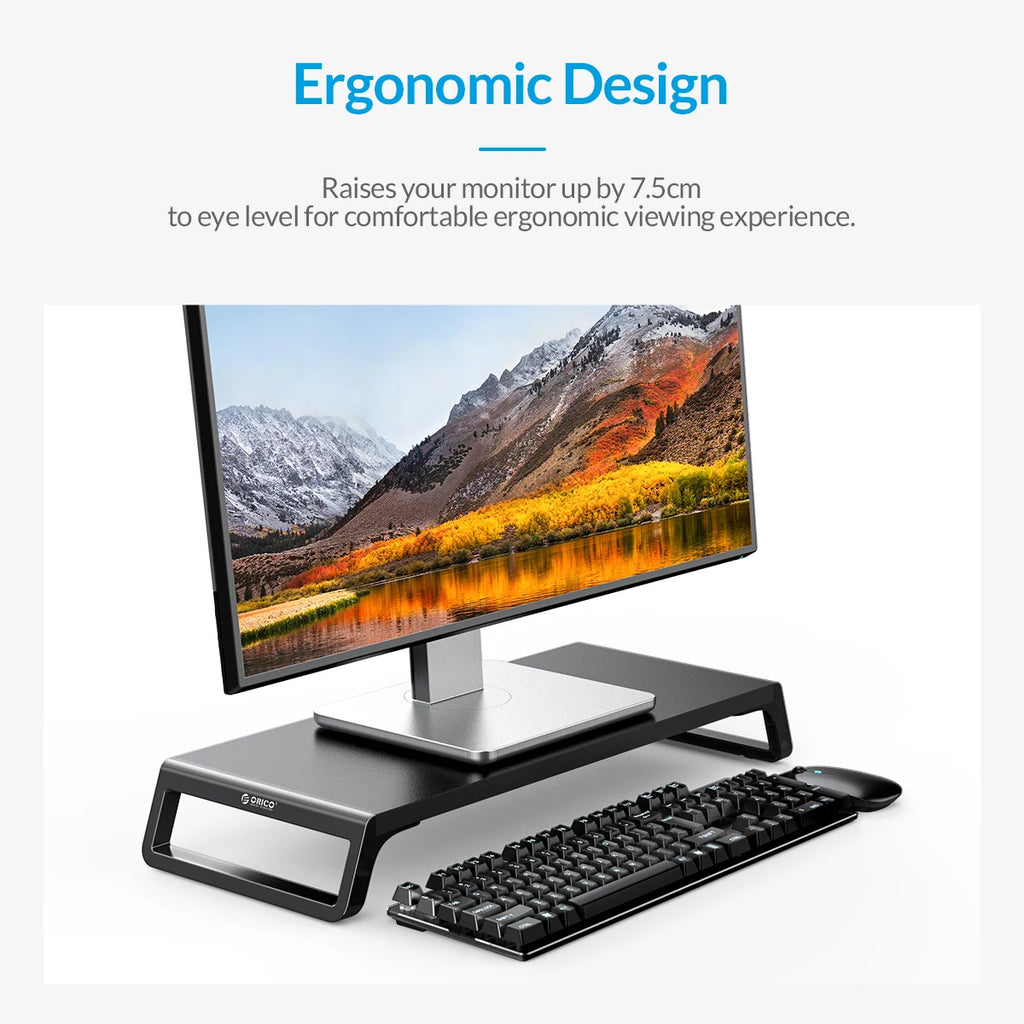 Cozyno Alden Solid-Top Monitor Riser — Cozyno Modern Desks & Workspace Accessories — view 2