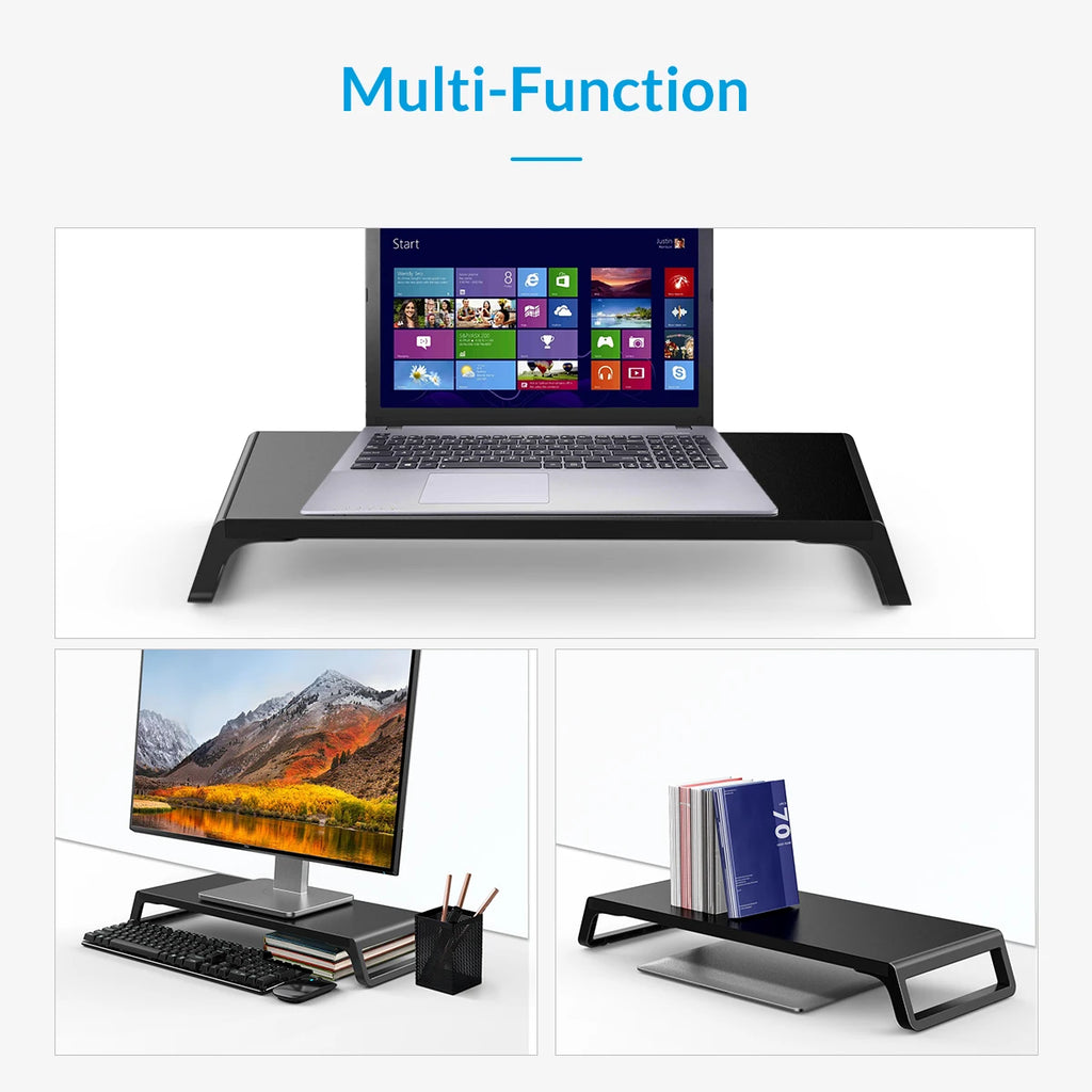 Cozyno Alden Solid-Top Monitor Riser — Cozyno Modern Desks & Workspace Accessories — view 4