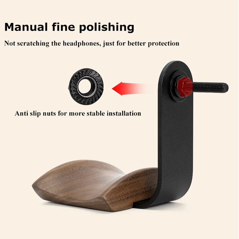Cozyno Enkel Walnut & Beech Headphone Stand — Cozyno Modern Desks & Workspace Accessories — view 4