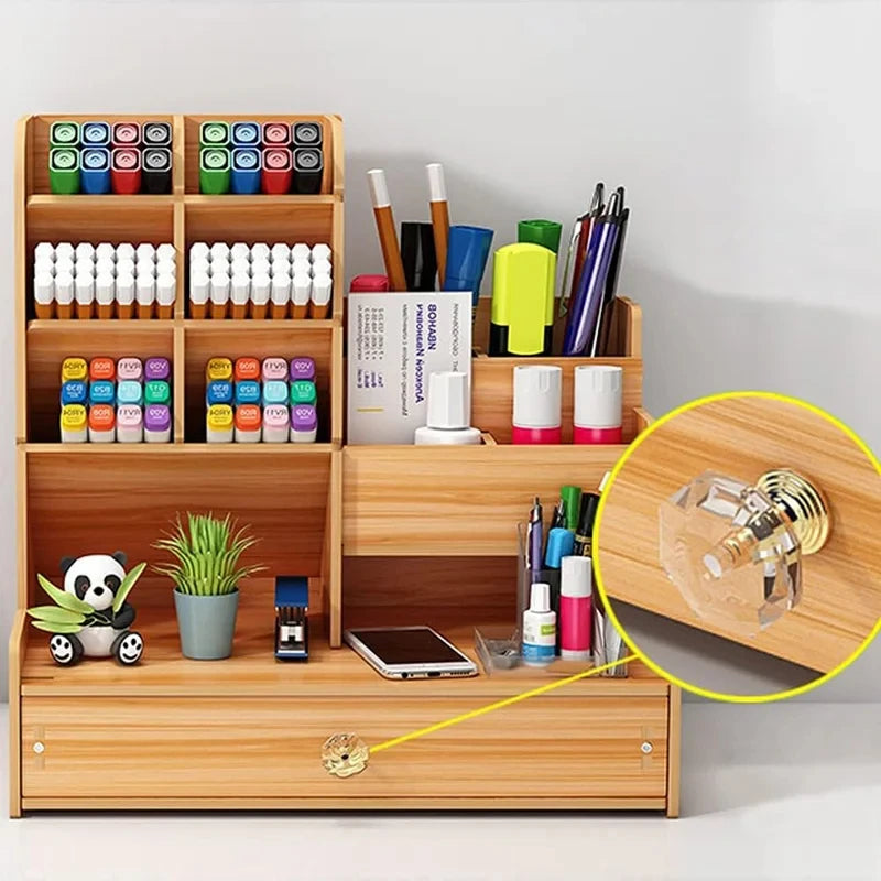 Cozyno Stab Tall Wood Stationery Tower — Cozyno Modern Desks & Workspace Accessories — view 4