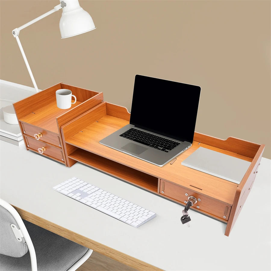 Cozyno Kilden Two-Drawer Monitor Riser — Cozyno Modern Desks & Workspace Accessories — view 2