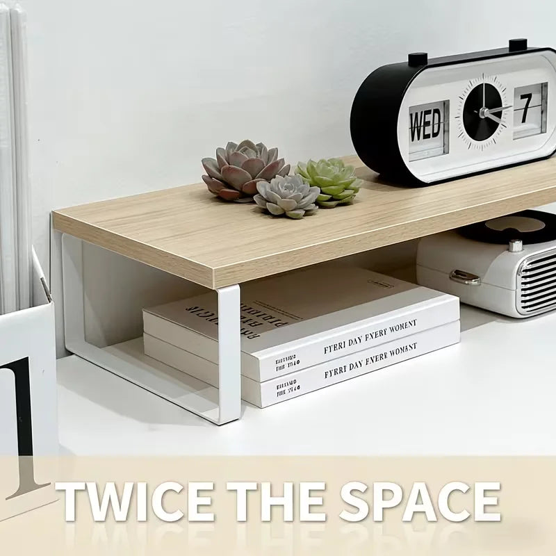 Cozyno Yuki Light-Oak Keyboard Riser — Cozyno Modern Desks & Workspace Accessories — view 4