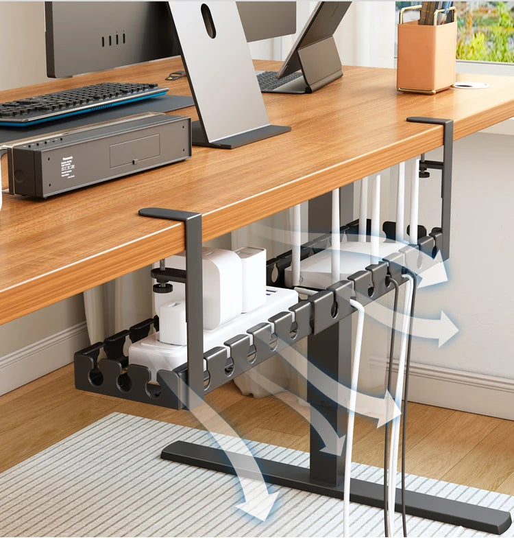 Cozyno Stal Steel Under-Desk Cord Tray — Cozyno Modern Desks & Workspace Accessories — view 6