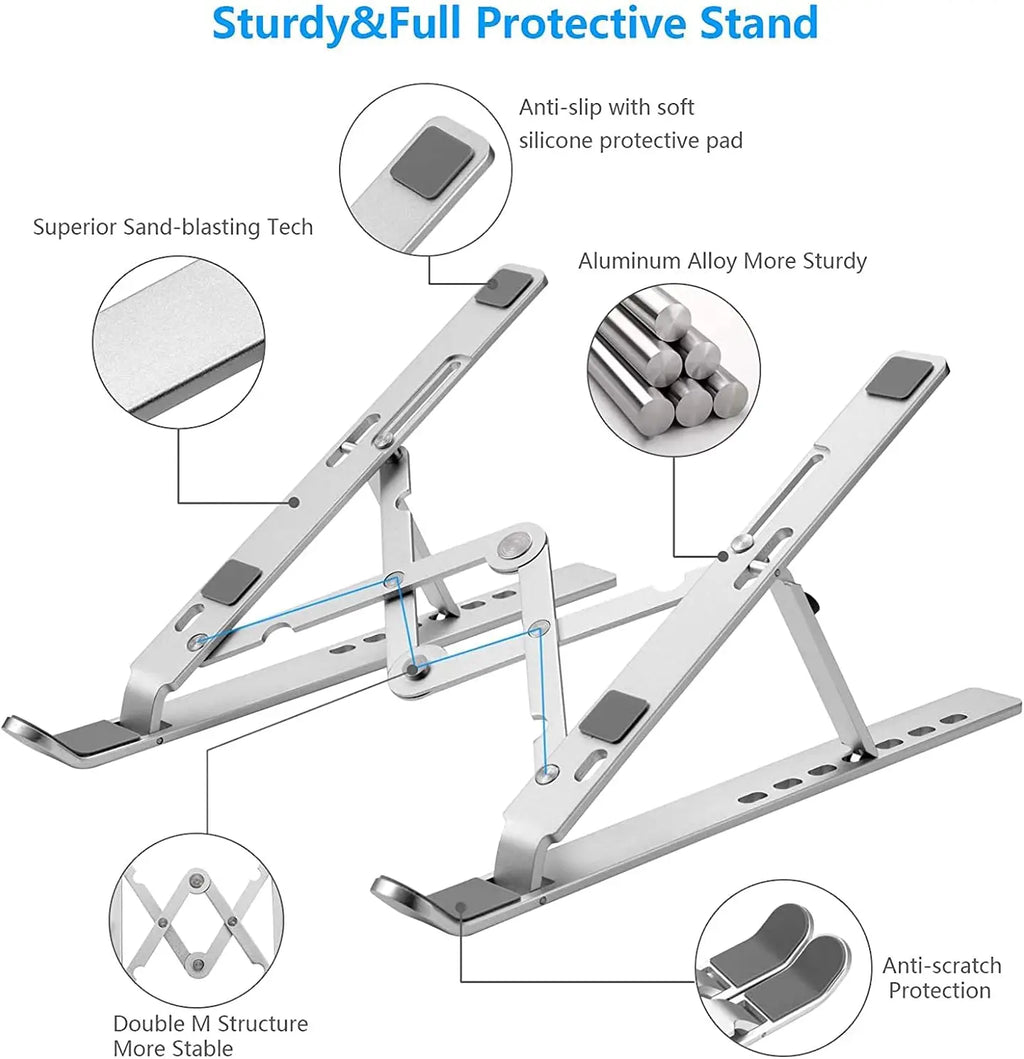Cozyno Vinkel Seven-Step Folding Laptop Stand — Cozyno Modern Desks & Workspace Accessories — view 2