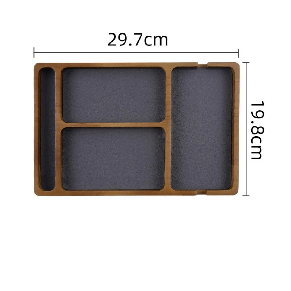 Cozyno Rutet Sectioned Wood Valet Tray — Cozyno Modern Desks & Workspace Accessories — view 5