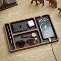 Cozyno Rutet Sectioned Wood Valet Tray — Cozyno Modern Desks & Workspace Accessories