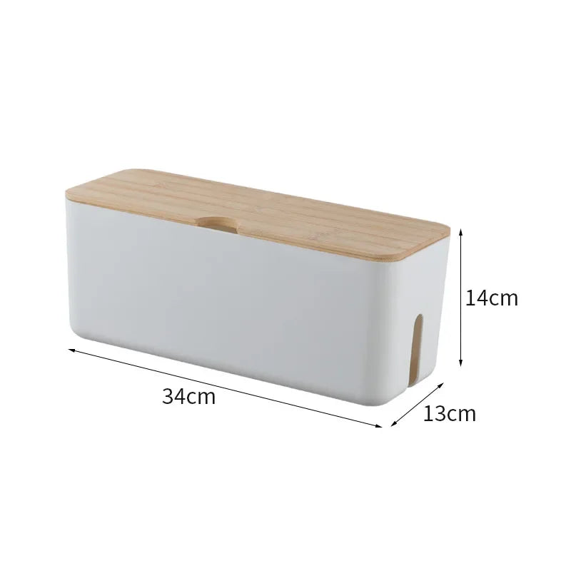 Cozyno Sasa Bamboo-Lid Cable Box — Cozyno Modern Desks & Workspace Accessories — view 4