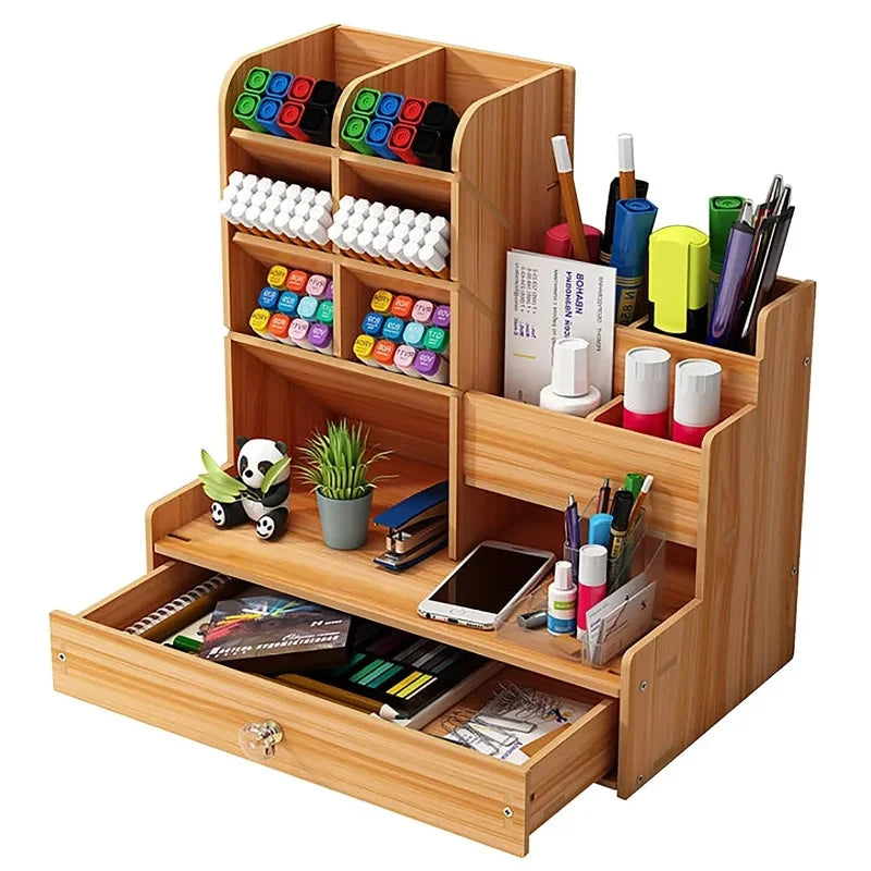 Cozyno Stab Tall Wood Stationery Tower — Cozyno Modern Desks & Workspace Accessories — view 2
