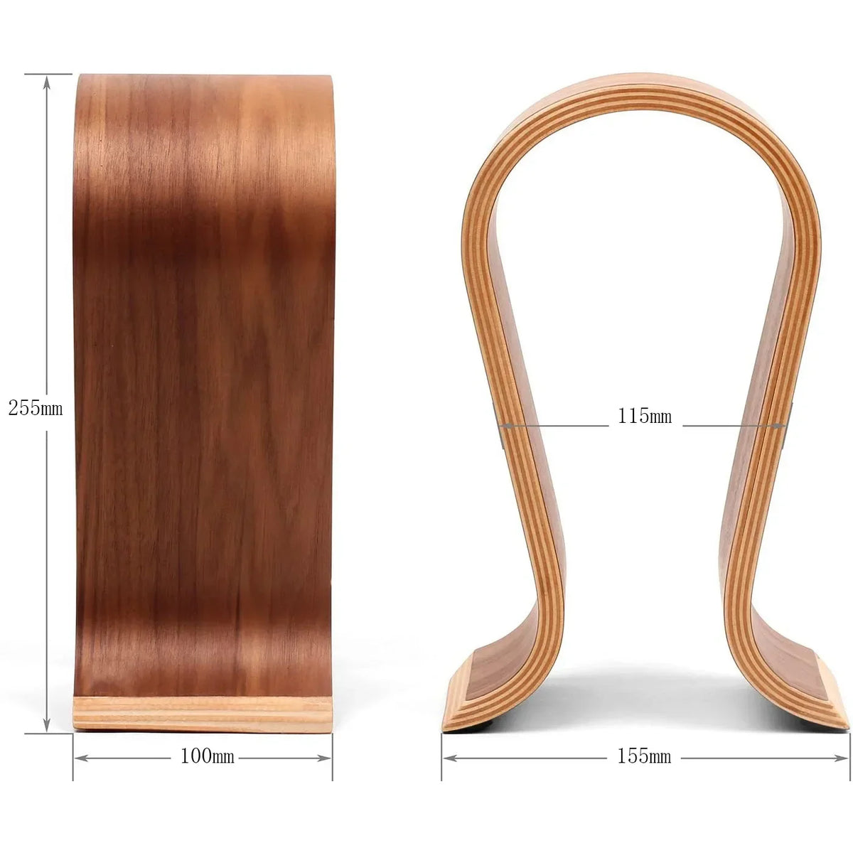 Cozyno Nesta Walnut Headphone Hanger — Cozyno Modern Desks & Workspace Accessories — view 4