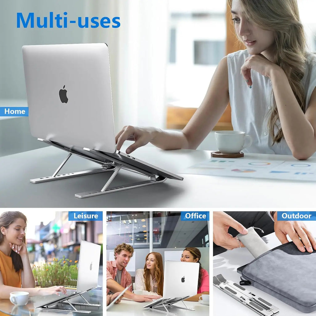Cozyno Vinkel Seven-Step Folding Laptop Stand — Cozyno Modern Desks & Workspace Accessories — view 5