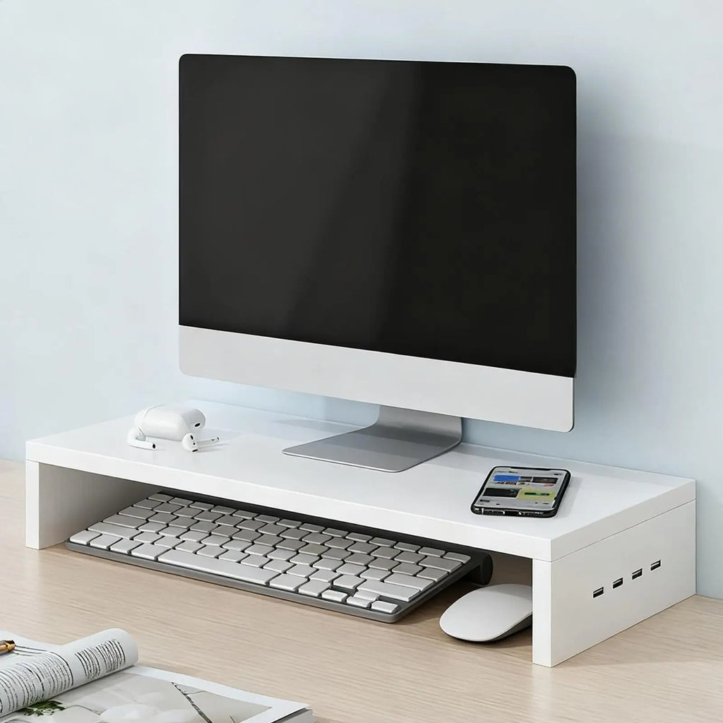 Cozyno Kaze Vented USB Monitor Riser — Cozyno Modern Desks & Workspace Accessories — view 2