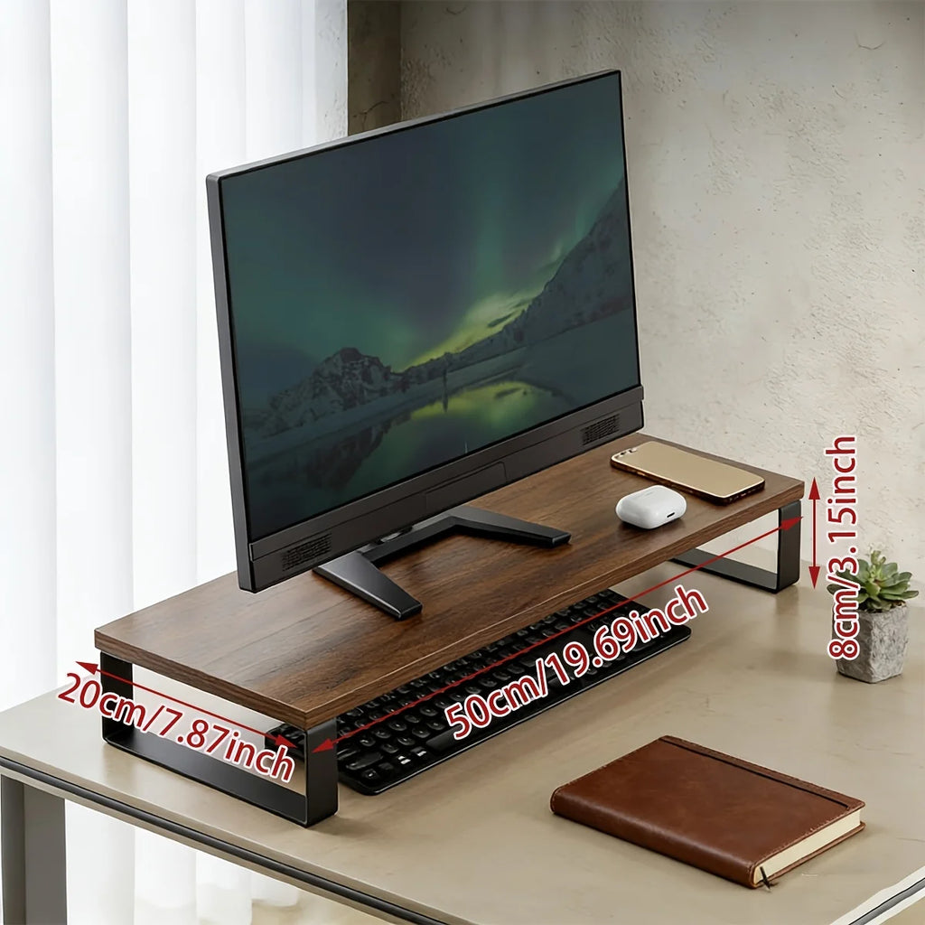 Cozyno Eldr Wood & Iron Monitor Riser — Cozyno Modern Desks & Workspace Accessories — view 2
