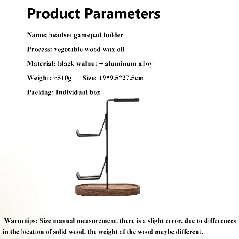 Cozyno Sora Walnut Headset & Controller Stand — Cozyno Modern Desks & Workspace Accessories — view 6