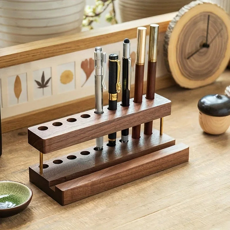 Cozyno Ma Walnut Pen & Phone Block — Cozyno Modern Desks & Workspace Accessories