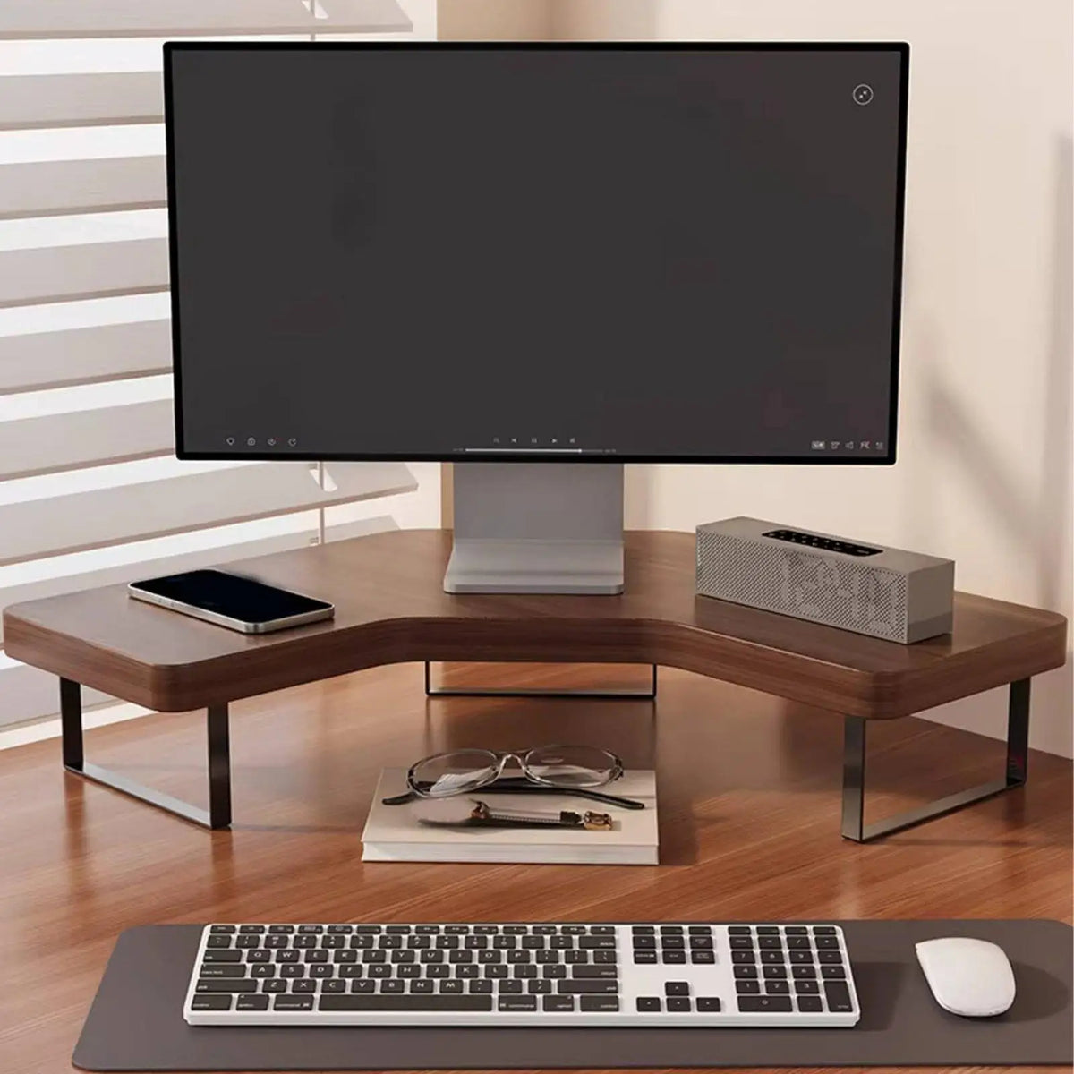 Cozyno Nagi Minimalist Wood Desk Riser — Cozyno Modern Desks & Workspace Accessories — view 5