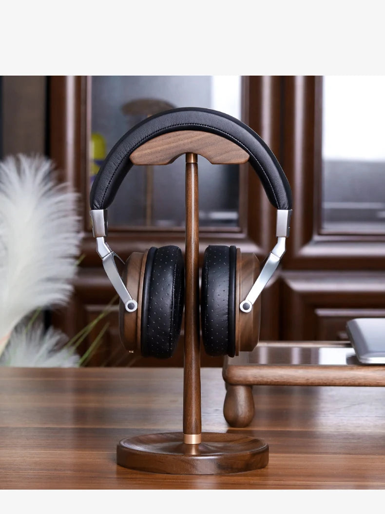 Cozyno Mori Curved Walnut Headphone Stand — Cozyno Modern Desks & Workspace Accessories — view 6