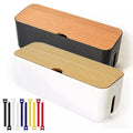 Cozyno Sasa Bamboo-Lid Cable Box — Cozyno Modern Desks & Workspace Accessories