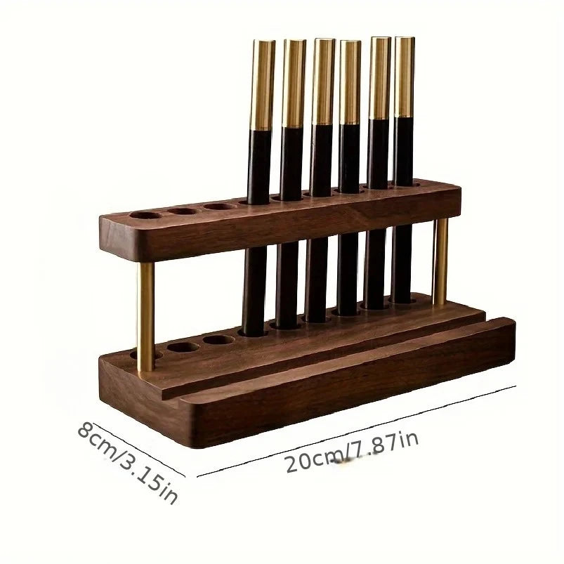 Cozyno Ma Walnut Pen & Phone Block — Cozyno Modern Desks & Workspace Accessories — view 5