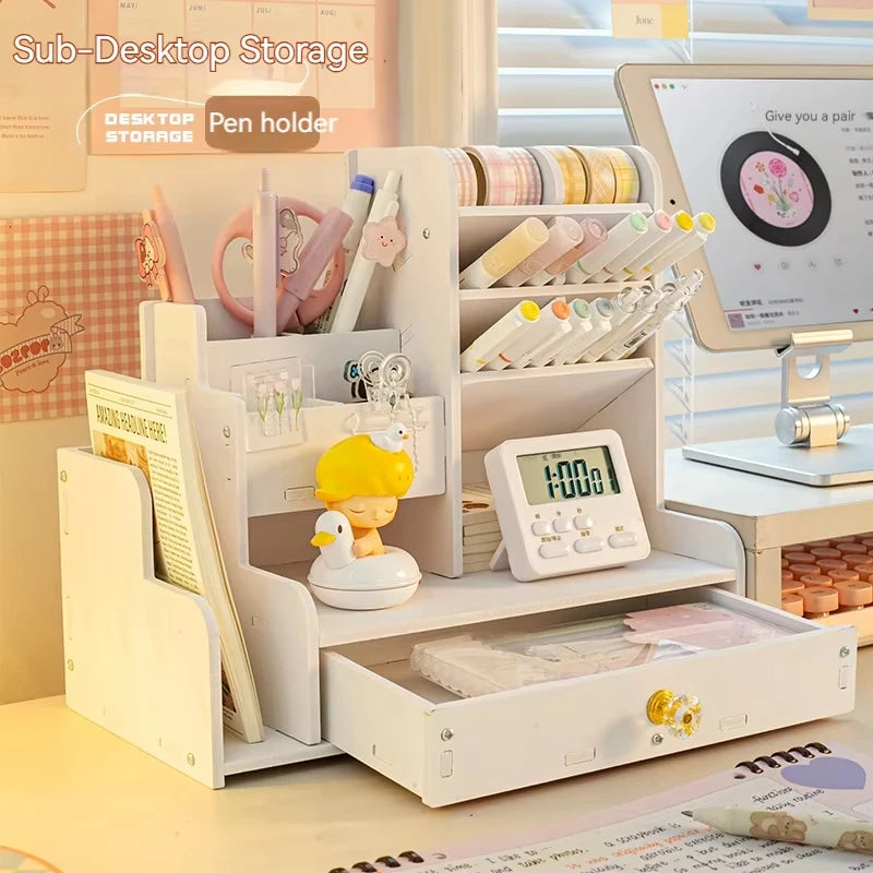 Cozyno Hylle Tiered Wood Pen Organiser — Cozyno Modern Desks & Workspace Accessories