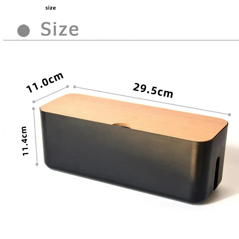 Cozyno Sasa Bamboo-Lid Cable Box — Cozyno Modern Desks & Workspace Accessories — view 5