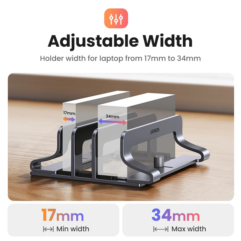 Cozyno Skiva Triple-Slot Vertical Laptop Dock — Cozyno Modern Desks & Workspace Accessories — view 2