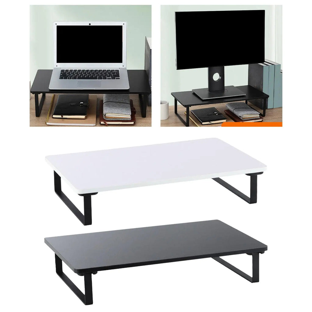 Cozyno Bryn Wood & Steel Monitor Riser — Cozyno Modern Desks & Workspace Accessories — view 6