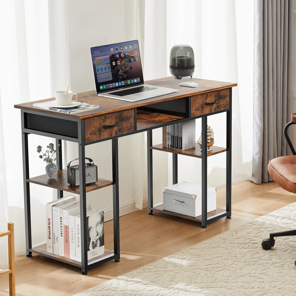 Cozyno Drammen 48-Inch Drawer Desk — Cozyno Modern Desks & Workspace Accessories