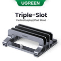 Cozyno Skiva Triple-Slot Vertical Laptop Dock — Cozyno Modern Desks & Workspace Accessories