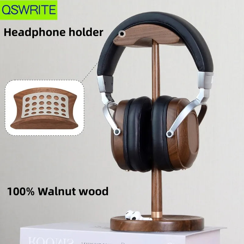 Cozyno Mori Curved Walnut Headphone Stand — Cozyno Modern Desks & Workspace Accessories