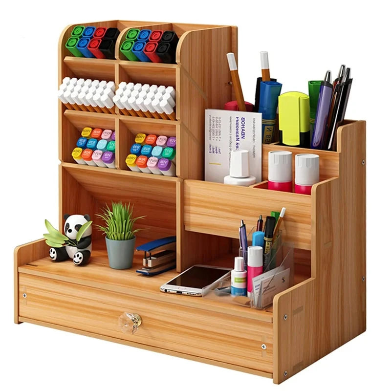 Cozyno Stab Tall Wood Stationery Tower — Cozyno Modern Desks & Workspace Accessories