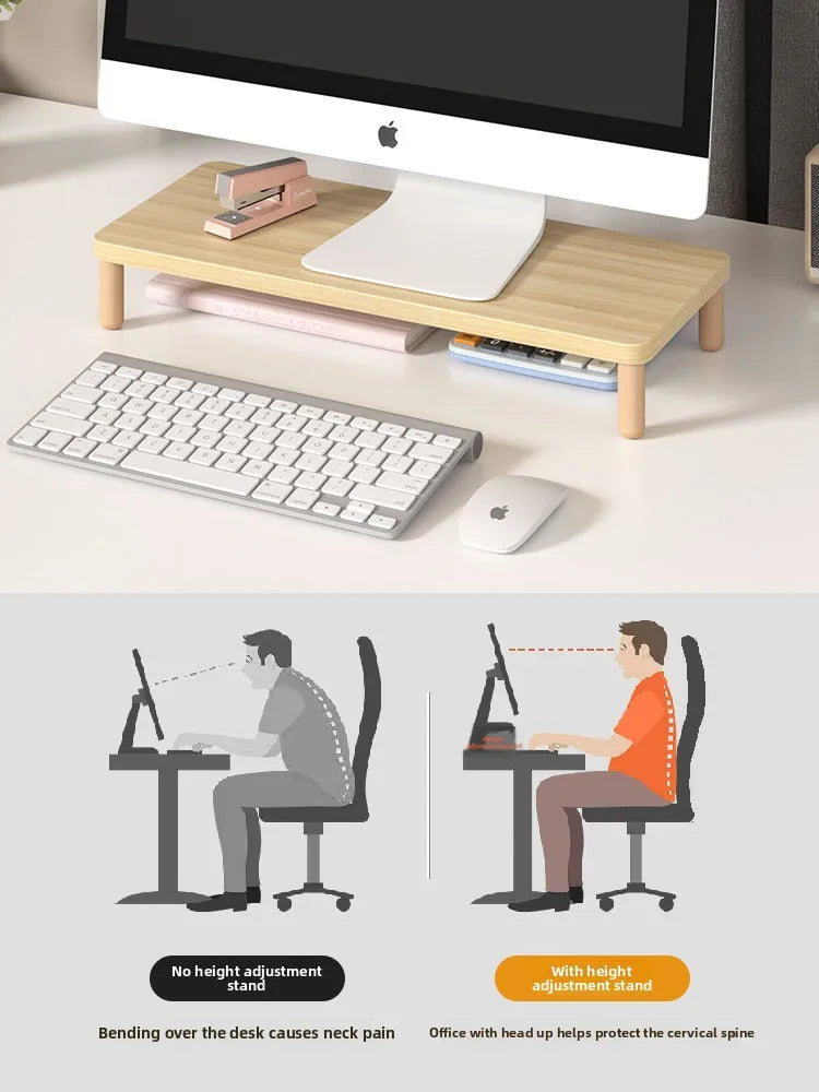 Cozyno Suna Storage-Base Monitor Riser — Cozyno Modern Desks & Workspace Accessories — view 3