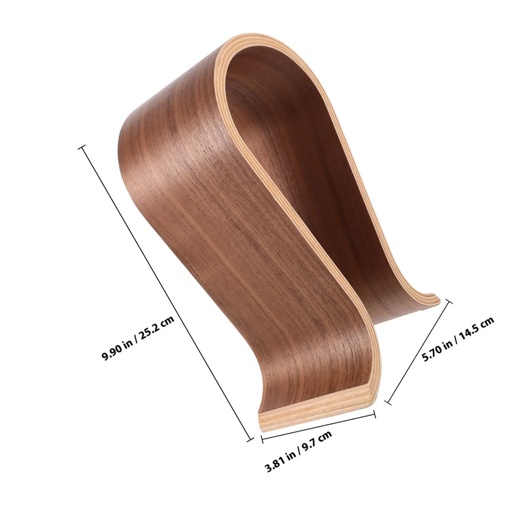 Cozyno Bue Arched Wood Headphone Stand — Cozyno Modern Desks & Workspace Accessories — view 5
