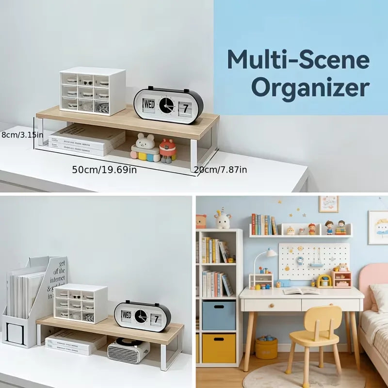 Cozyno Yuki Light-Oak Keyboard Riser — Cozyno Modern Desks & Workspace Accessories — view 6