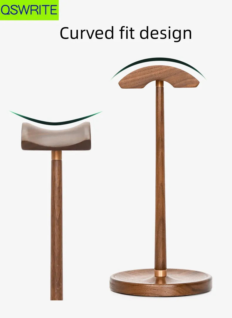 Cozyno Mori Curved Walnut Headphone Stand — Cozyno Modern Desks & Workspace Accessories — view 3