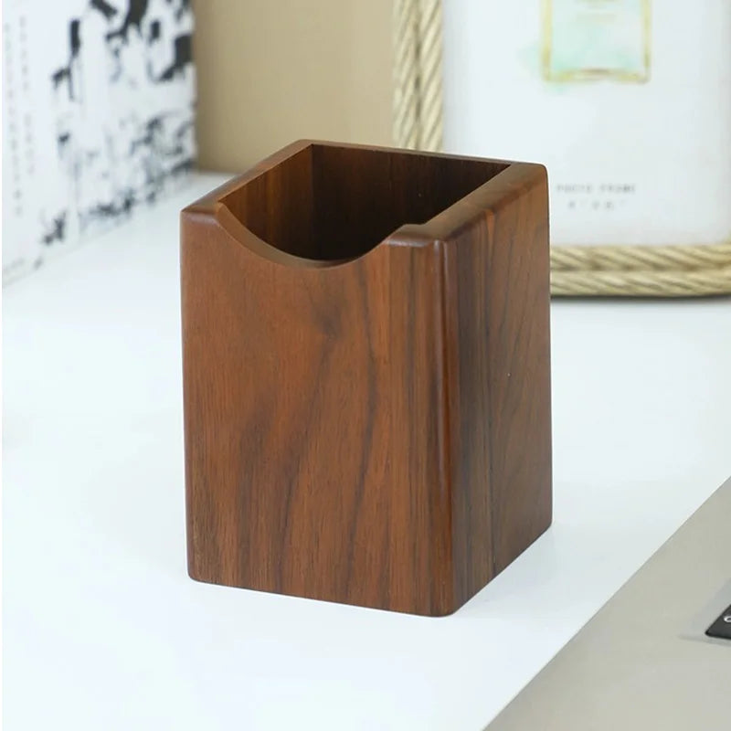 Cozyno Sten Solid Walnut Pen Cup — Cozyno Modern Desks & Workspace Accessories — view 3