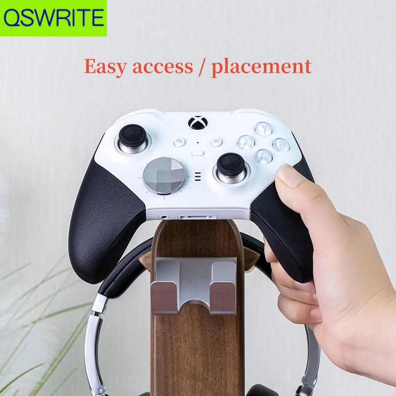 Cozyno Kumo Walnut Controller & Headset Tower — Cozyno Modern Desks & Workspace Accessories — view 2