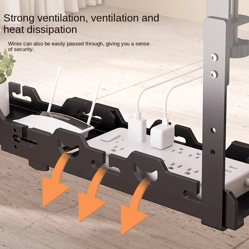 Cozyno Spann Telescopic Under-Desk Cable Tray — Cozyno Modern Desks & Workspace Accessories — view 3