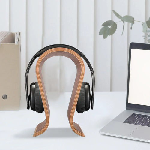 Cozyno Bue Arched Wood Headphone Stand — Cozyno Modern Desks & Workspace Accessories