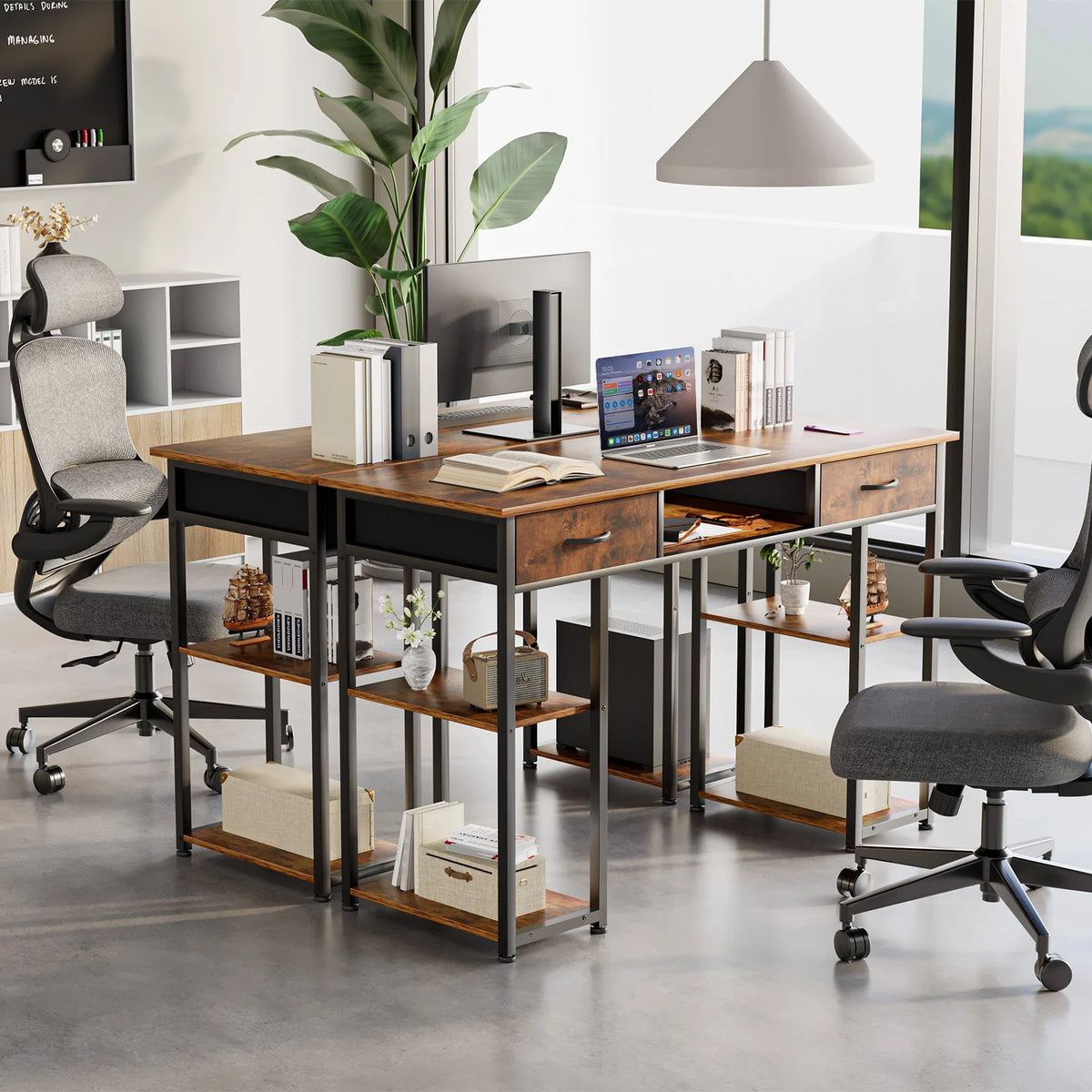 Cozyno Drammen 48-Inch Drawer Desk — Cozyno Modern Desks & Workspace Accessories — view 2