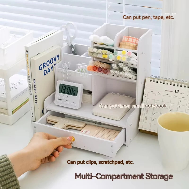 Cozyno Hylle Tiered Wood Pen Organiser — Cozyno Modern Desks & Workspace Accessories — view 4