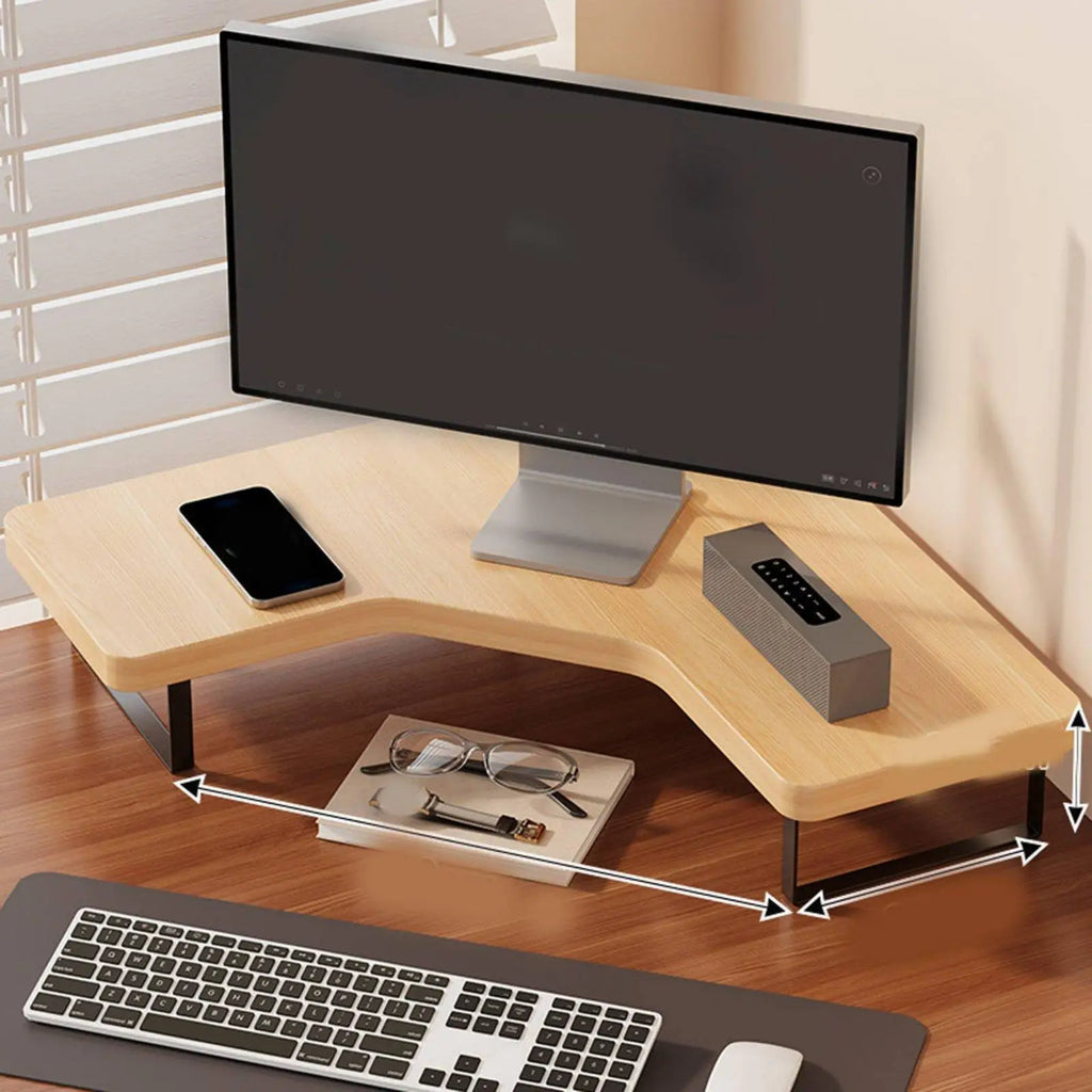 Cozyno Nagi Minimalist Wood Desk Riser — Cozyno Modern Desks & Workspace Accessories — view 4