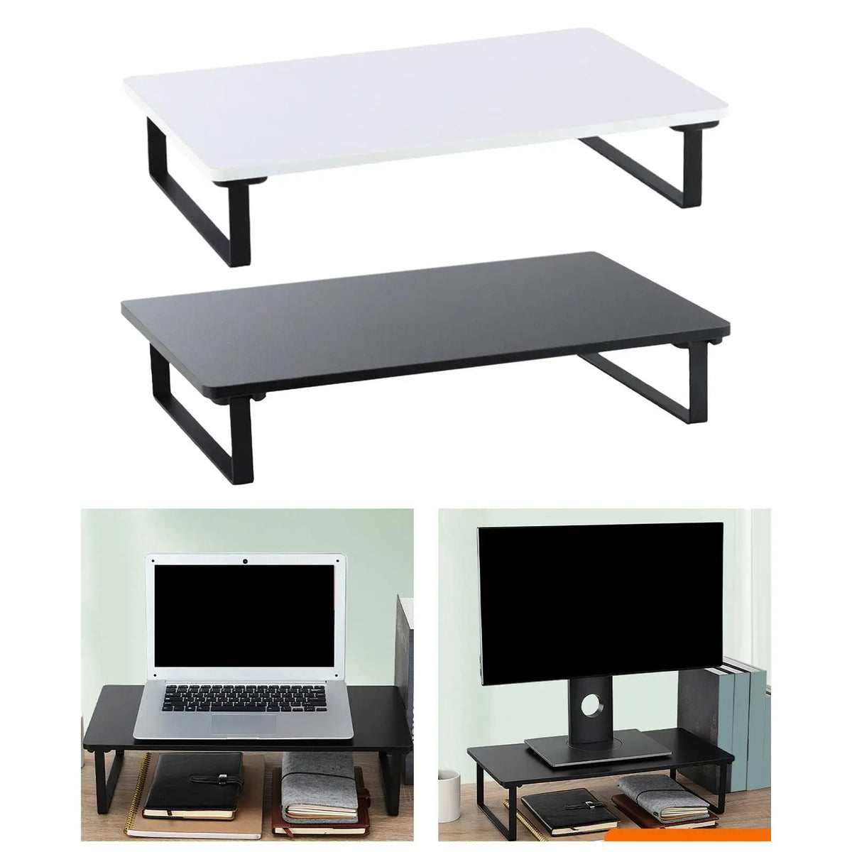 Cozyno Bryn Wood & Steel Monitor Riser — Cozyno Modern Desks & Workspace Accessories — view 5