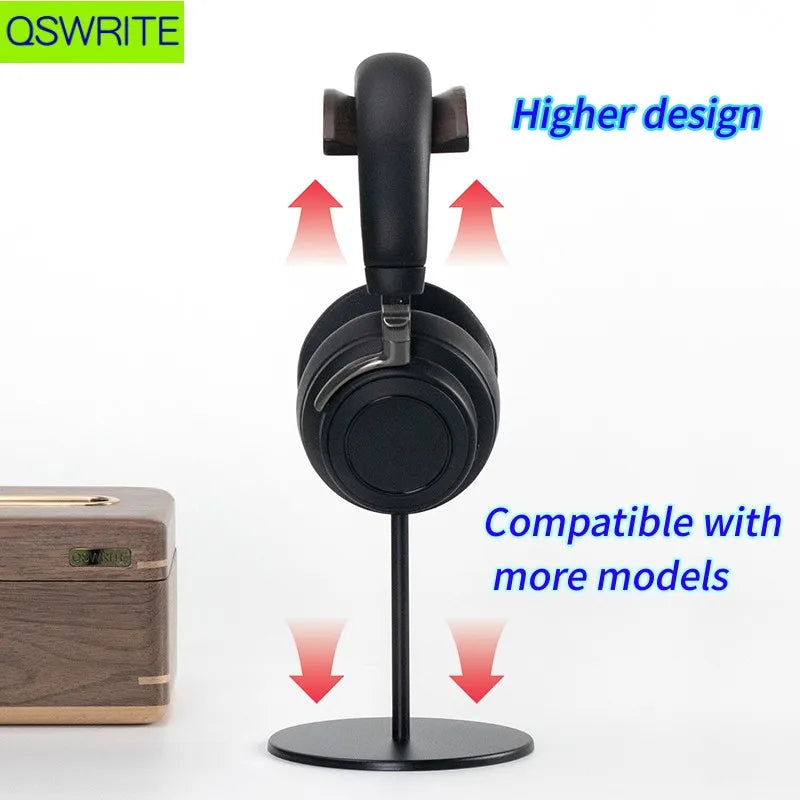Cozyno Tarn Steel-Base Walnut Headphone Stand — Cozyno Modern Desks & Workspace Accessories — view 2