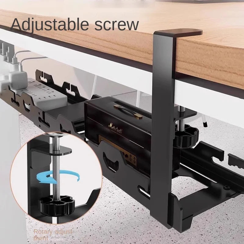 Cozyno Spann Telescopic Under-Desk Cable Tray — Cozyno Modern Desks & Workspace Accessories — view 4