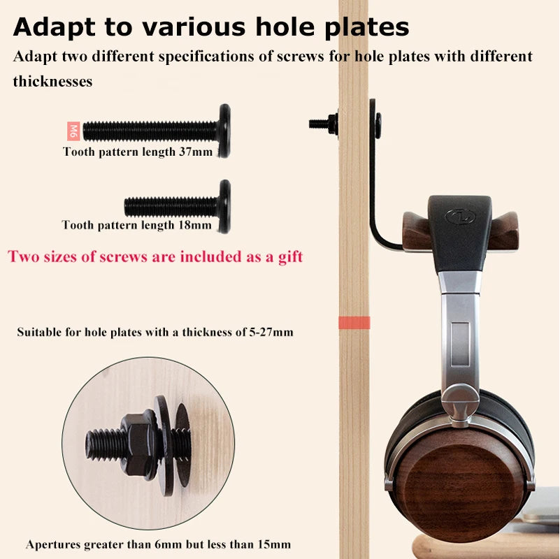 Cozyno Enkel Walnut & Beech Headphone Stand — Cozyno Modern Desks & Workspace Accessories — view 3