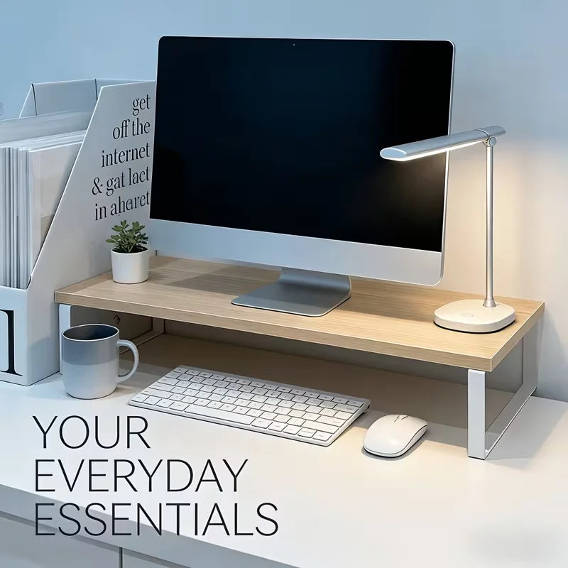 Cozyno Yuki Light-Oak Keyboard Riser — Cozyno Modern Desks & Workspace Accessories