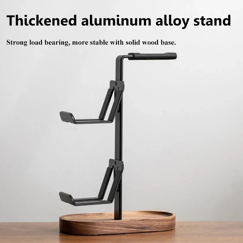 Cozyno Sora Walnut Headset & Controller Stand — Cozyno Modern Desks & Workspace Accessories — view 2